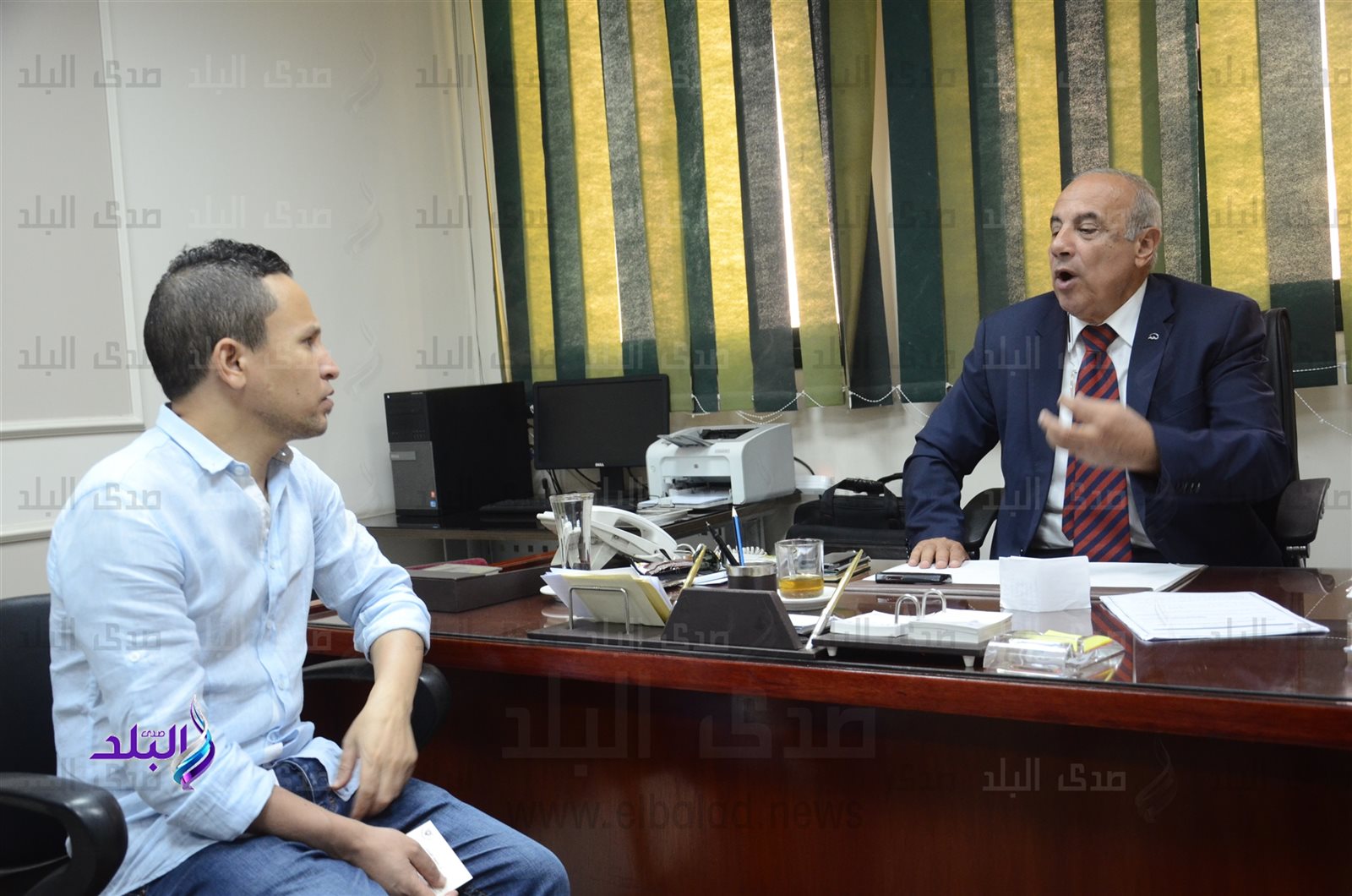 الدكتور حافظ الغندور ومحرر صدي البلد الدكتور حافظ الغندور ومحرر صدي البلد