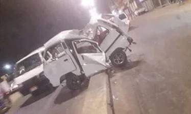 إصابة 3 أشخاص فى حادث تصادم سيارتين بأسوان