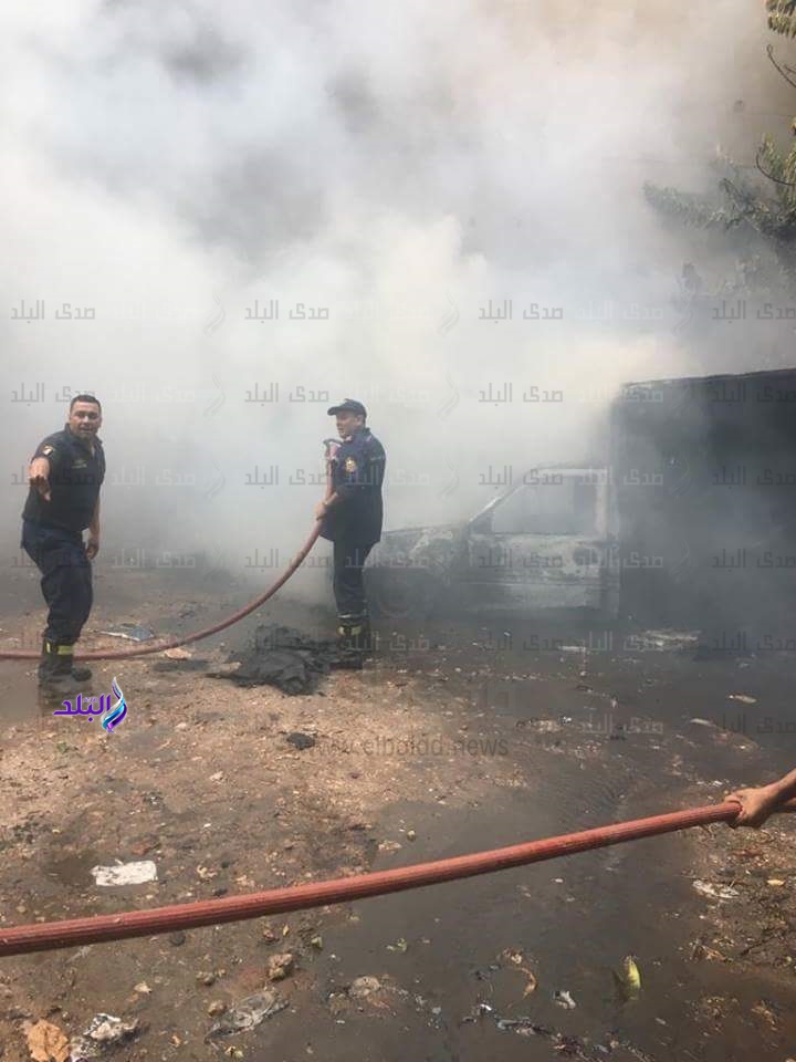 السيطرة على حريق جراج بالمنصورة