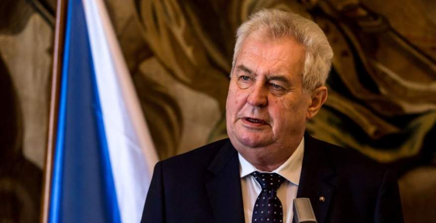 الرئيس التشيكي ميلوش زيمان الرئيس التشيكي ميلوش زيمان