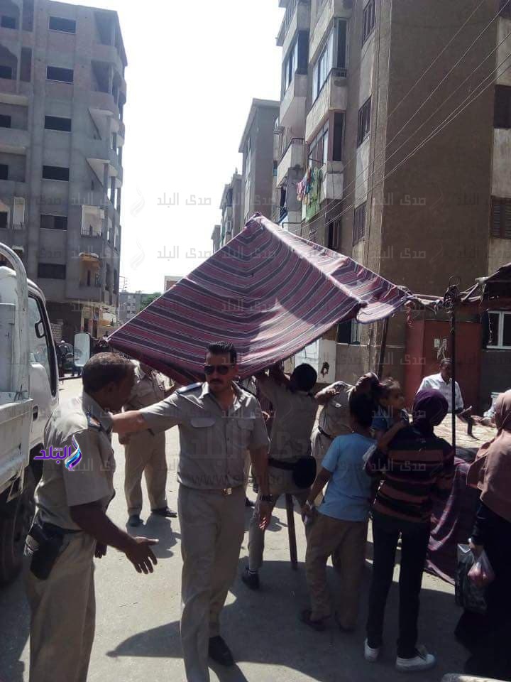 حملة إشغالات بنزلة عبد اللاه وشارع الرياض