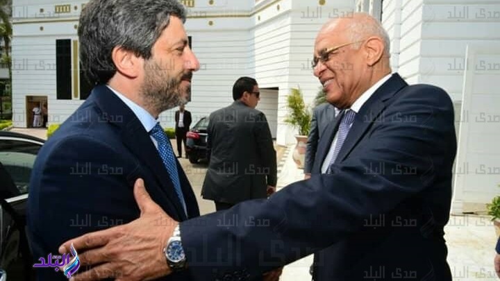 رئيس مجلس النواب مع نظيره الإيطالي