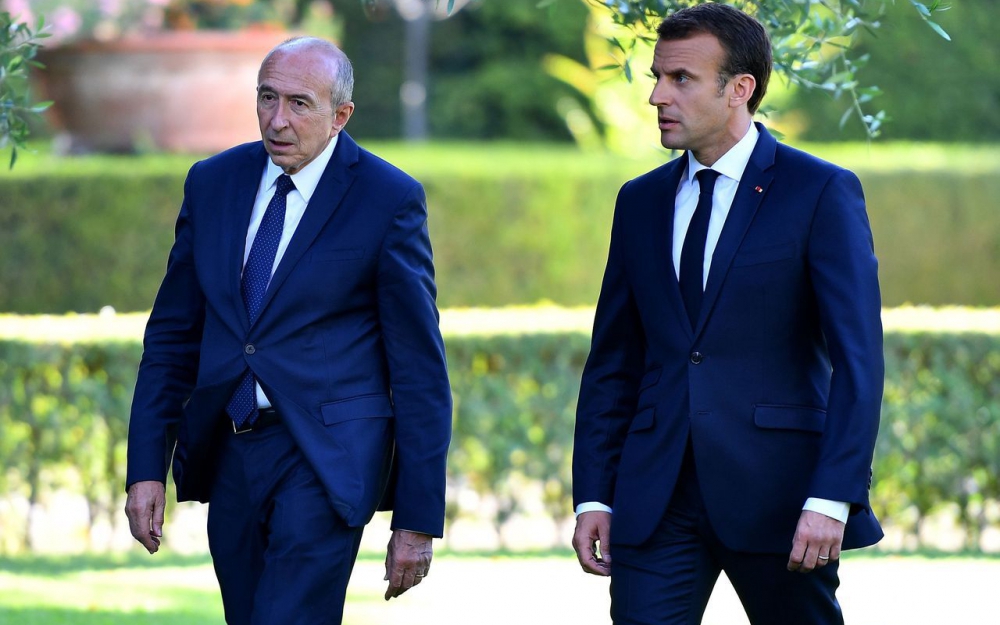 ماكرون ووزير داخليته 