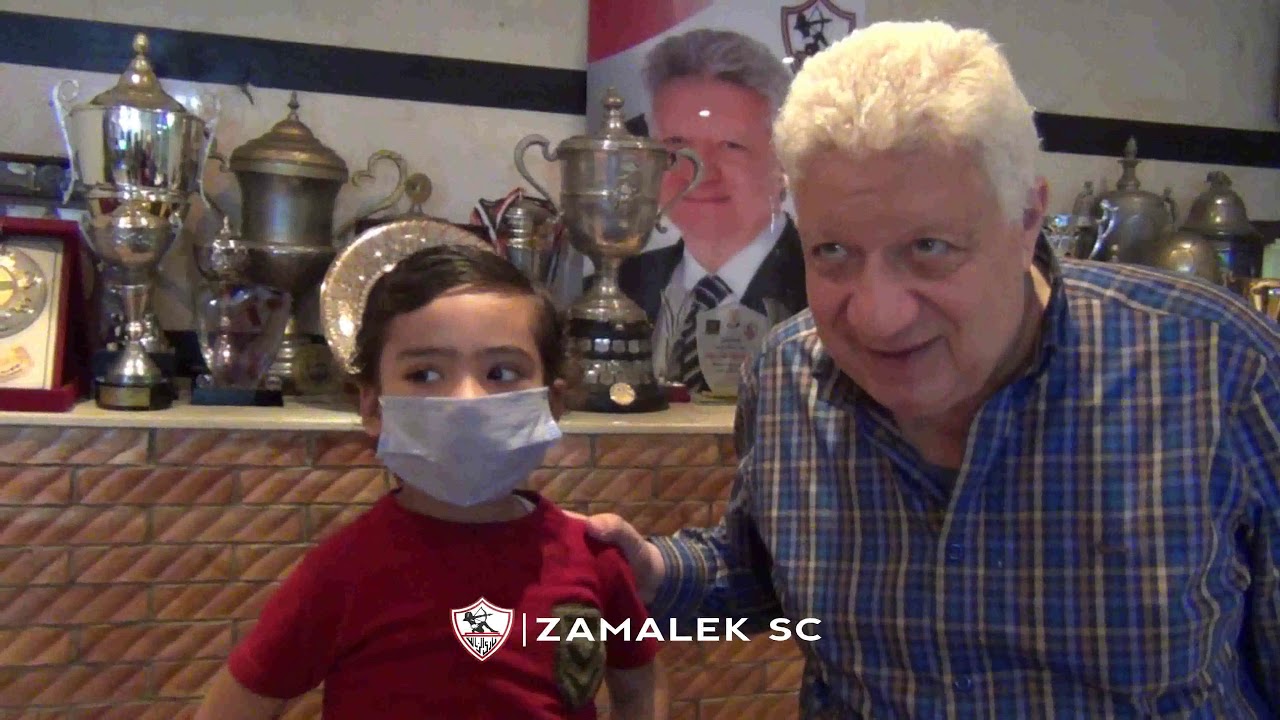  مرتضى منصور والطفل أحمد 