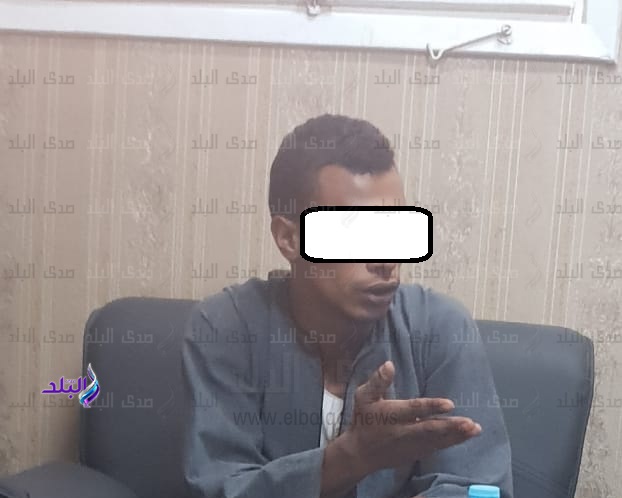 المتهم بعد ضبطه المتهم بعد ضبطه