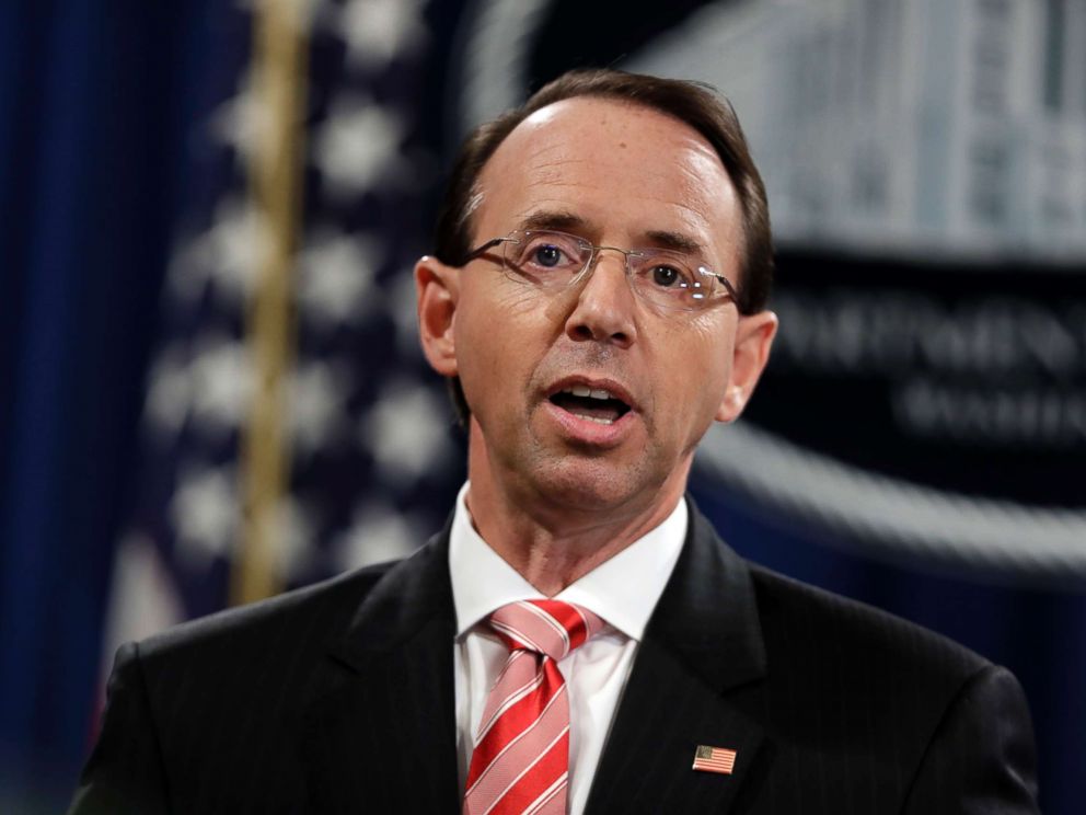 نائب وزير العدل الأمريكي رود روزنشتاين نائب وزير العدل الأمريكي رود روزنشتاين