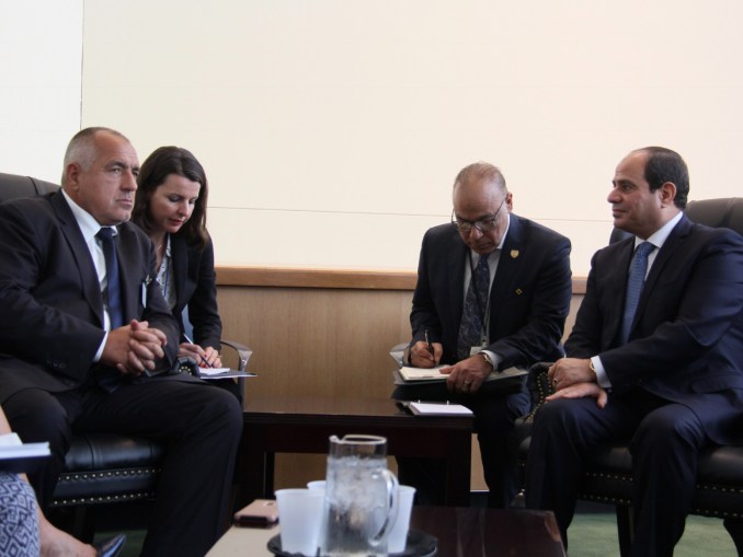 الرئيس السيسي ورئيس الوزراء البلغاري بويكو بوريسوف