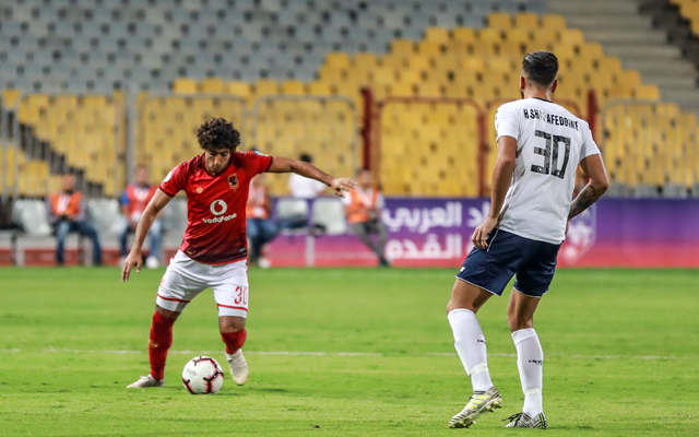 محمد هاني من مباراة الاهلي والنجمة اللبناني 