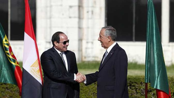 الرئيس عبد الفتاح السيسى والرئيس البرتغالى مارسيلو دي سوزا 