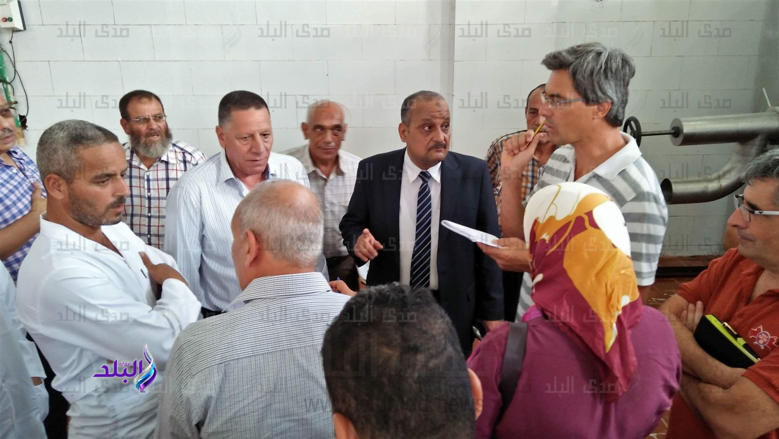 وفد ايطالى يزور معامل الألبان بقرى دمنهور