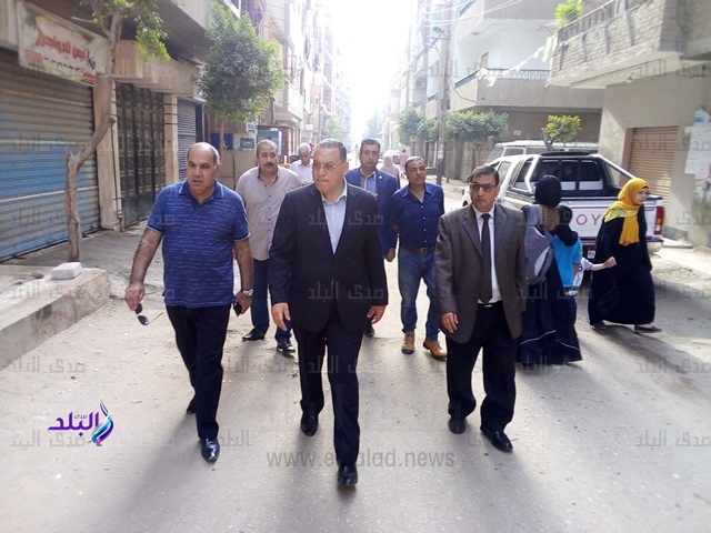 محافظ الشرقية يتفقد منطقة الحناوي بالزقازيق