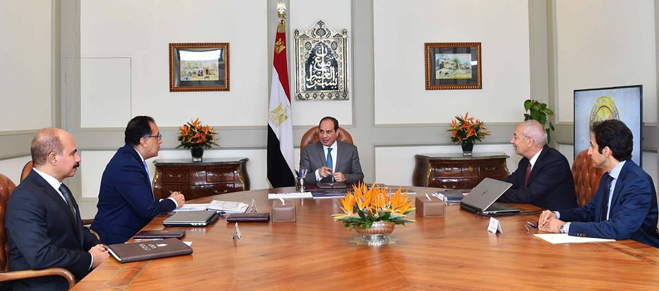 الرئيس عبد الفتاح السيسى  خلال الاجتماع