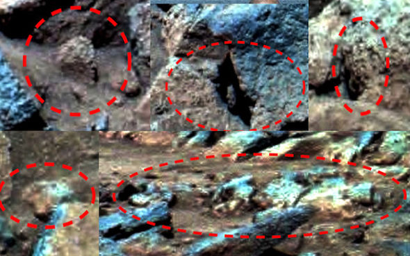 الآثار المزعومة على المريخ