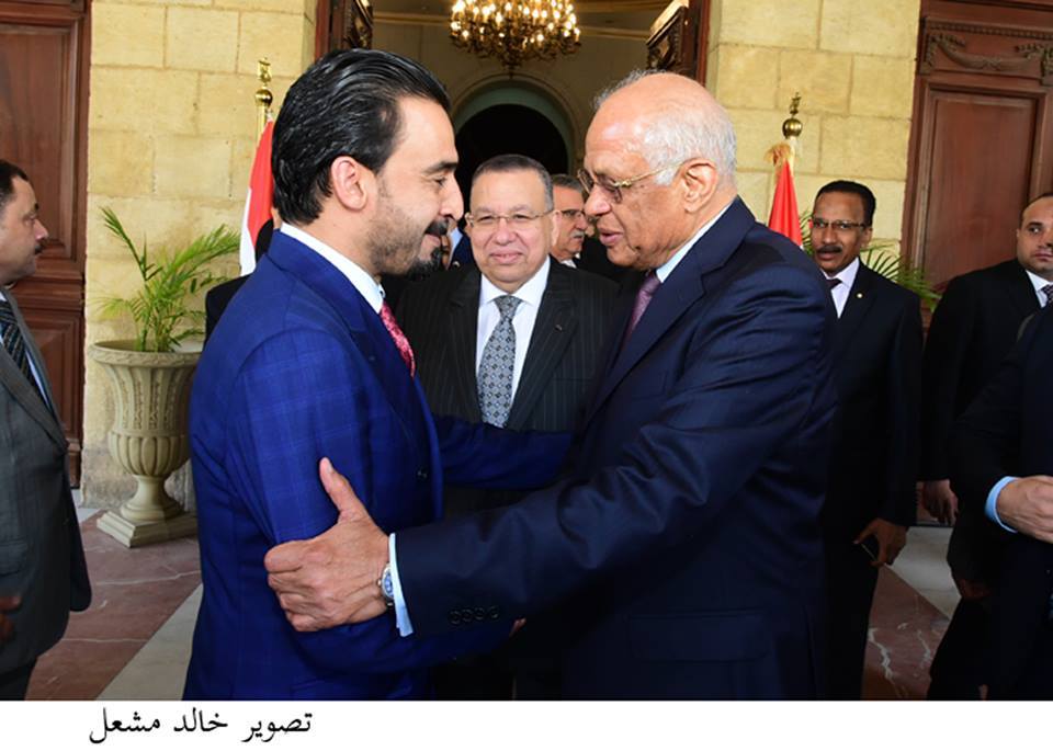 رئيس البرلمان العراقي مع نظيره المصري رئيس البرلمان العراقي مع نظيره المصري