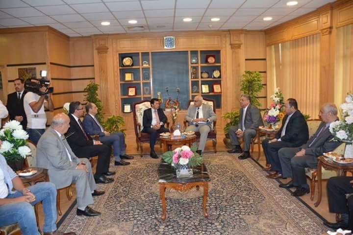 وزير الشباب يصل جامعة المنصورة