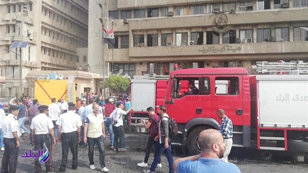 حريق مبنى كهرباء الريف 