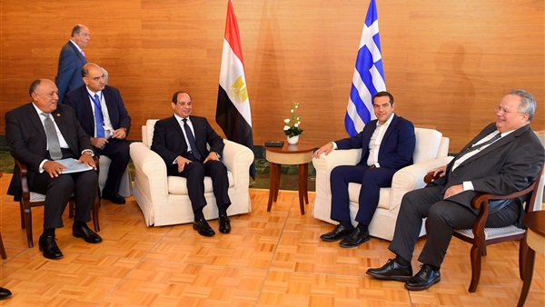 الرئيس السيسي ورئيس الوزراء اليوناني