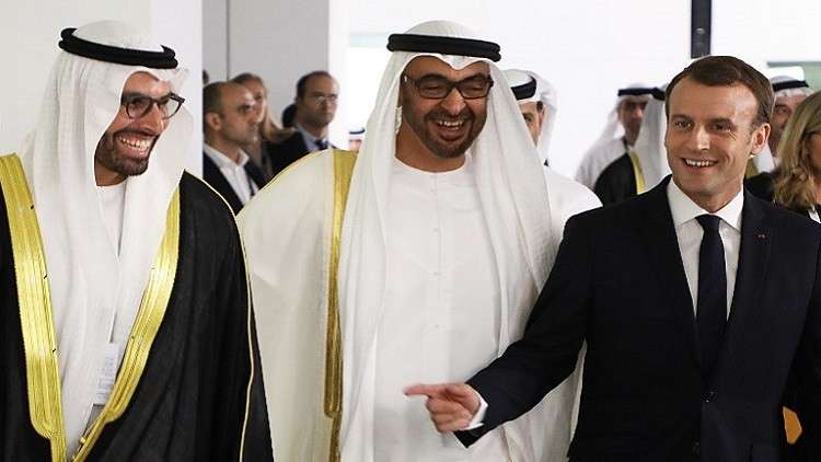 ولي عهد ابوظبي والرئيس الفرنسي 