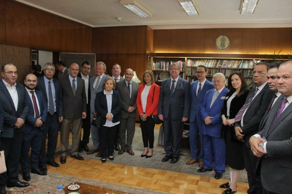 الوفد الألماني ورؤساء تحرير الصحف والمواقع 