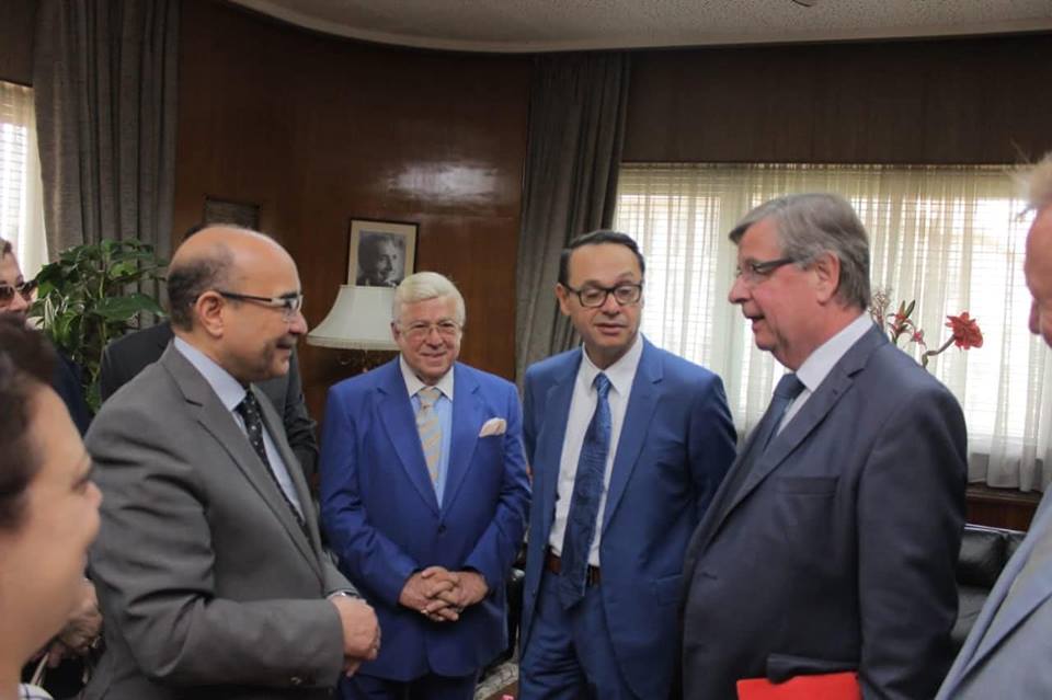 فيلي شتاشيليه مع رئيس تحرير الأهرام 