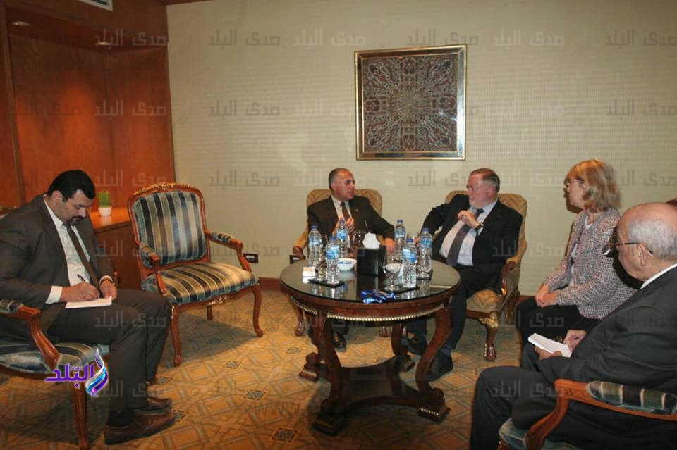 وزير الري خلال اجتماع المجلس العالمي للمياه