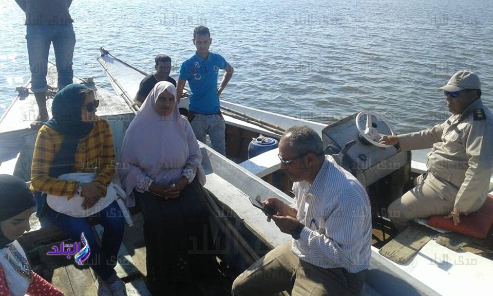 سحب 7 عينات من بحيرة البرلس