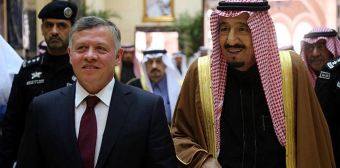 الملك سلمان والعاهل الأردني