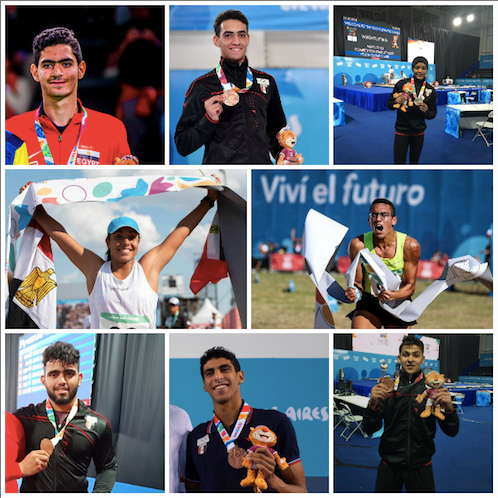 نجوم مصر بأولمبياد الشباب 