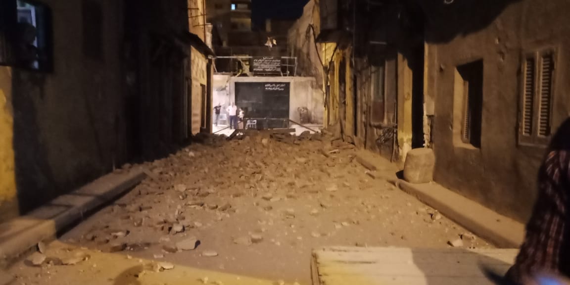 انهيار اجزاء من عقار قديم غرب الإسكندرية دون اصابات انهيار اجزاء من عقار قديم غرب الإسكندرية دون اصابات