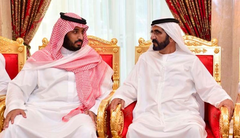 الشيخ محمد بن راشد والأمير محمد بن سلمان