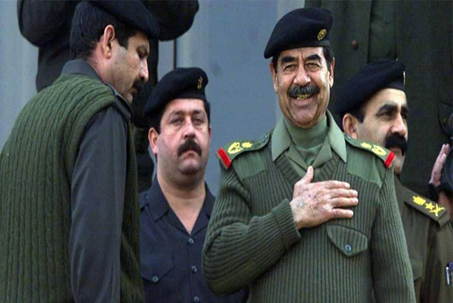 الرئيس العراقي الراحل صدام حسين