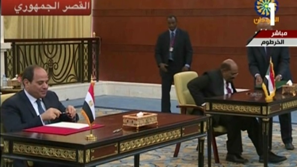 الرئيس السيسي ونظيرة السوداني