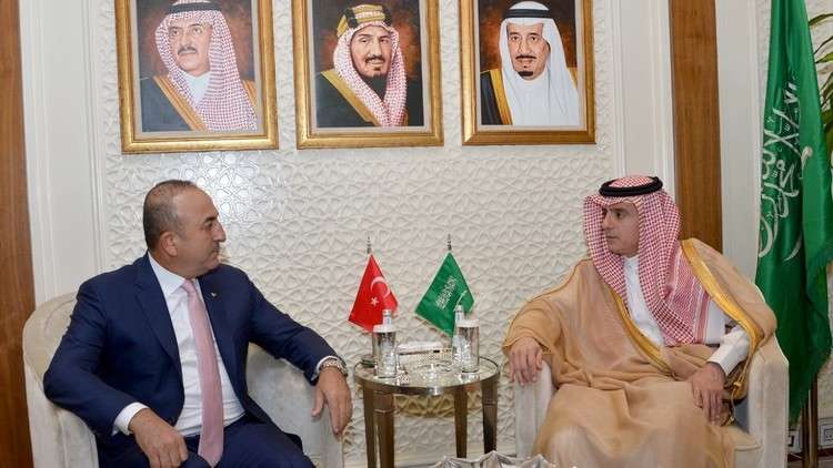 وزيرا الخارجية السعودي والتركي وزيرا الخارجية السعودي والتركي
