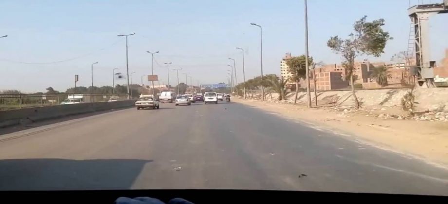 غلق طريق القاهرة بني سويف الزراعي في الاتجاهين 