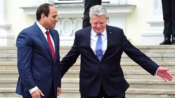 الرئيس السيسي ونظيره الألماني 