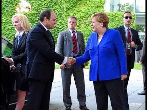 السيسي وميركل - الصحف الاماراتية 