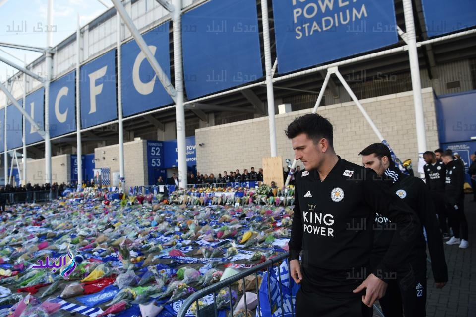 لاعبو ليستر سيتي خلال التجمع