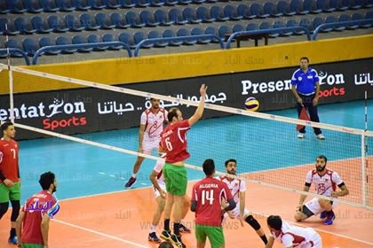 جانب من المباراة  جانب من المباراة