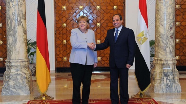 الرئيس عبد الفتاح السيسي والمستشارة الألمانية انجيلا ميركل