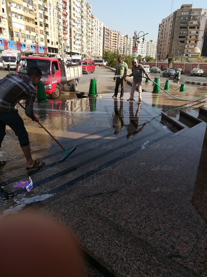 حملة مكبرة لنظافة وتجميل ميادين أسيوط