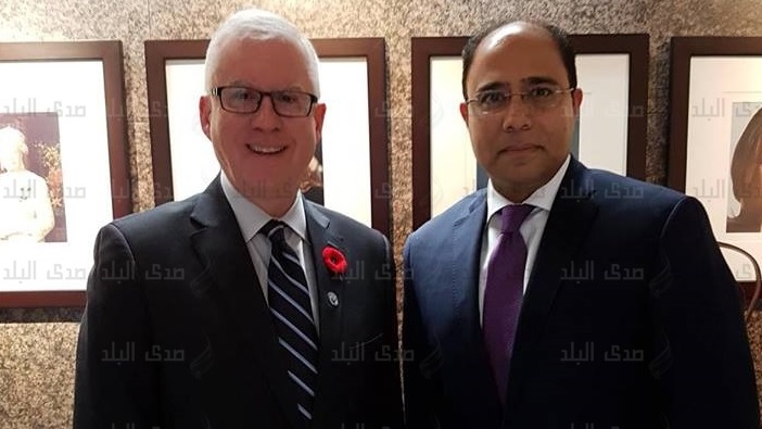 السفير أحمد أبو زيد مع مدير مراسم الدولة في كندا السفير أحمد أبو زيد مع مدير مراسم الدولة في كندا