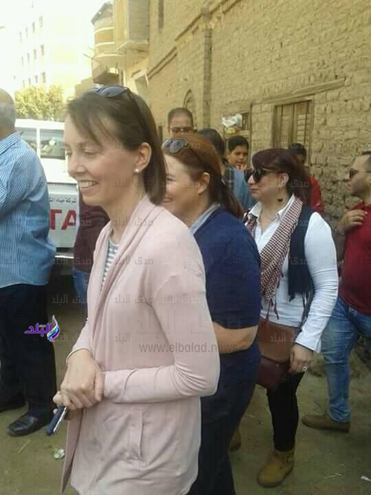 وفد السفارة الأمريكية بالقاهرة يزور محطة مياه مساره