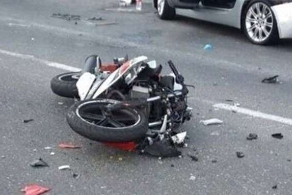 انقلاب دراجة بخارية انقلاب دراجة بخارية