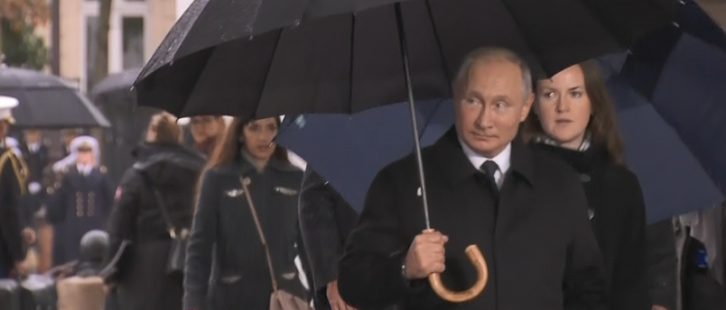 بوتين يصل احتفالات مئوية الحرب العالمية الأولى