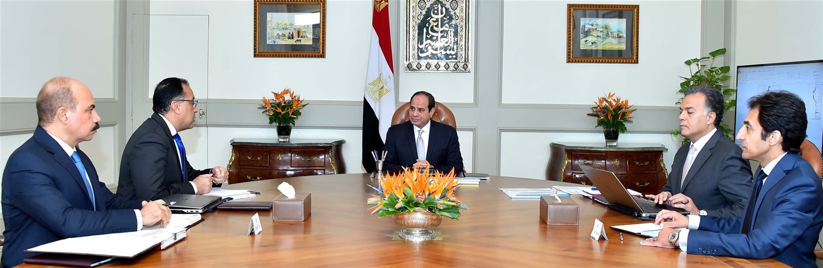 الرئيس السيسى خلال الاجتماع