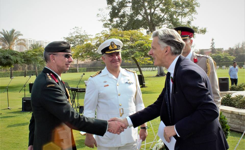 السفير البريطاني خلال الإحتفالية