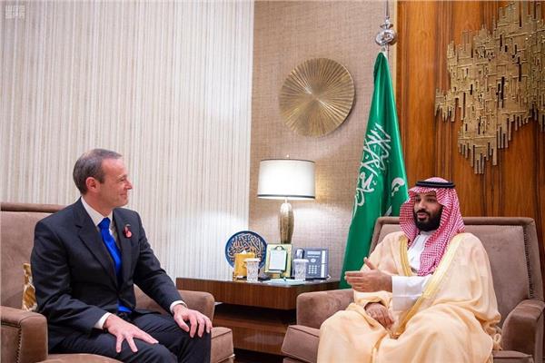 ولي العهد السعودي ومبعوث بريطانيا الخاص للرياض