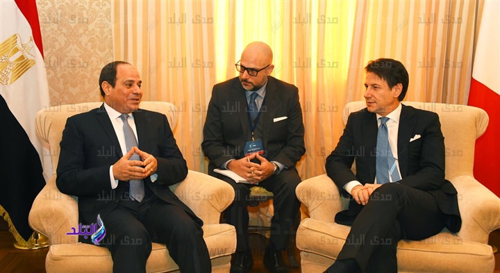 الرئيس السيسى يلتقى رئيس وزراء إيطاليا الرئيس السيسى يلتقى رئيس وزراء إيطاليا