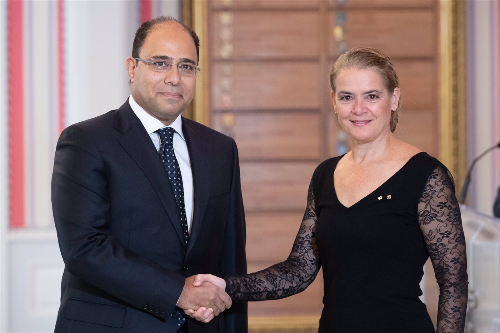 سفير مصر في كندا والحاكم العام الكندي 