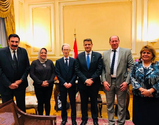 السفير الياباني واعضاء البرلمان المصري